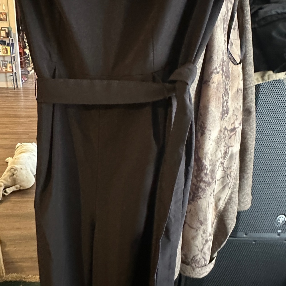 Calvin Klein Black Cropped Jumpsuit - Picture 2 of 7